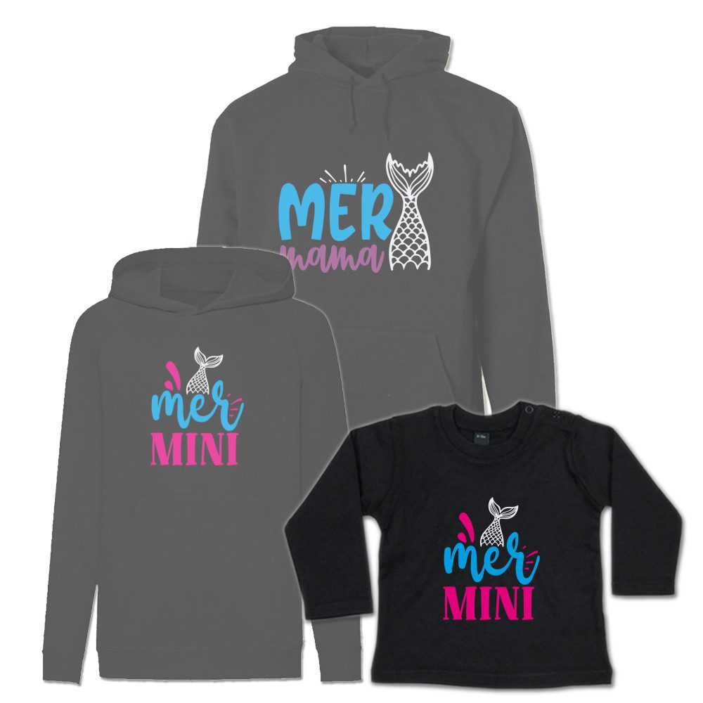 G graphics Kapuzenpullover Mer Mama Mer Mini Familienset Einzelteile zum selbst zusammenstellen Kinder Erwachsenen Hoodie Baby Sweater